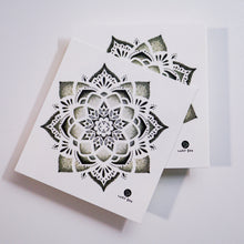 Load image into Gallery viewer, Black &amp; White Multilayer Mandala Lotus Flower Temporary Tattoo Sticker LAZY DUO Hong Kong Tattoo Shop Fake Tattoo 

