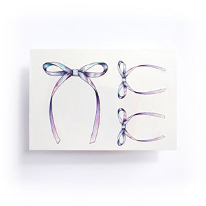 Minimal Ribbon Bow Tattoo - LAZY DUO TATTOO
