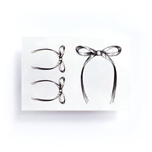 Load image into Gallery viewer, Minimal Ribbon Bow Tattoo - LAZY DUO TATTOO
