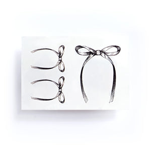 Minimal Ribbon Bow Tattoo - LAZY DUO TATTOO