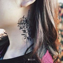 Load image into Gallery viewer, Alchemist Rose Tattoo｜LAZY DUO TEMPORARY TATTOO STICKER Design Store HK HONG KONG 紋身貼紙 香港紋身認領圖 文青 美式花紋身tattoohk hongkongtattoo 小圖刺青 fine-line tattoo 簡約刺青 minitattoo linetattoo tattooartist 香港刺青 MANE INK 
