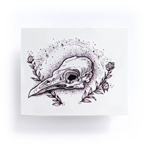 Death & Rebirth Bird Skull Tattoo - LAZY DUO TATTOO