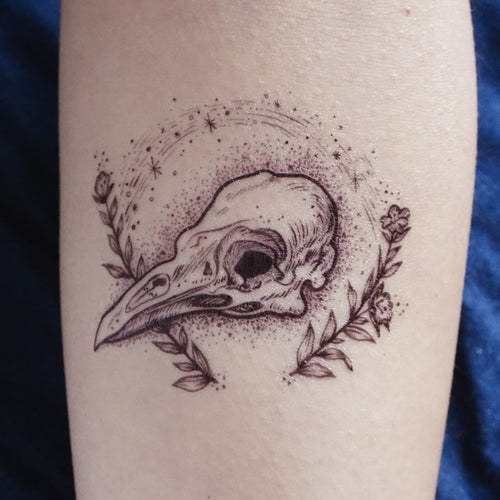 Death & Rebirth Bird Skull Tattoo - LAZY DUO TATTOO