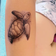 Load image into Gallery viewer, Sea Turtle Tattoos - LAZY DUO TATTOO
