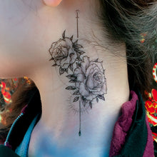 Load image into Gallery viewer, Alchemist Rose Tattoo｜LAZY DUO TEMPORARY TATTOO STICKER Design Store HK HONG KONG 紋身貼紙 香港紋身認領圖 文青 美式花紋身tattoohk hongkongtattoo 小圖刺青 fine-line tattoo 簡約刺青 minitattoo linetattoo tattooartist 香港刺青 MANE INK 

