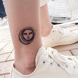 Sun & Moon Tattoo - LAZY DUO TATTOO