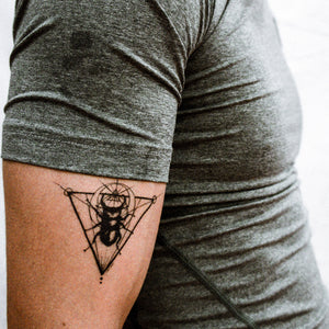 Moon Beetle Tattoo - LAZY DUO TATTOO