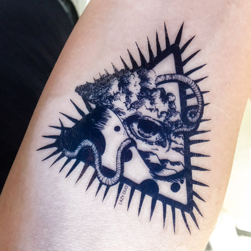 Mystery Alchemist Eye Triangle Tattoo - LAZY DUO TATTOO