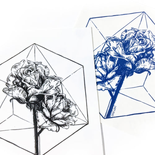 Rose & Polygon Tattoos - LAZY DUO TATTOO