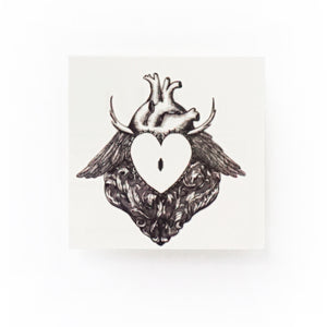 Rococo Spiky Heart Lock Tattoo - LAZY DUO TATTOO
