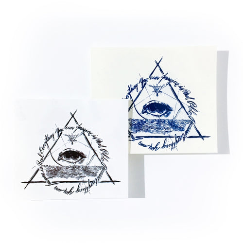 Alchemist Eye Triangle Tattoo - LAZY DUO TATTOO