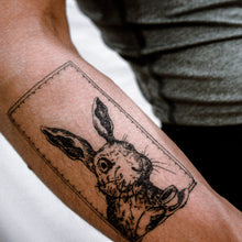 Load image into Gallery viewer, Afternoon Tea Rabbit Tattoo - LAZY DUO TATTOO
