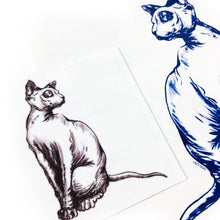 Load image into Gallery viewer, Sphynx Cat II Tattoo - LAZY DUO TATTOO
