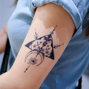 Tribal Arrow Moon Mystery Eye Tattoo - LAZY DUO TATTOO