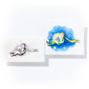 Le Petit Prince & Rose Tattoo - LAZY DUO TATTOO