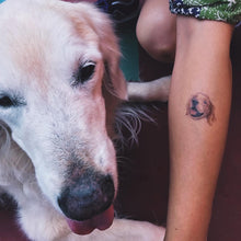 Load image into Gallery viewer, Puppies Love · Golden Retriever, Chow Chow, Corgi Dog Tattoos - LAZY DUO TATTOO
