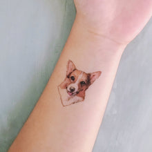 Load image into Gallery viewer, Puppies Love · Golden Retriever, Chow Chow, Corgi Dog Tattoos - LAZY DUO TATTOO
