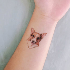 Puppies Love · Golden Retriever, Chow Chow, Corgi Dog Tattoos - LAZY DUO TATTOO