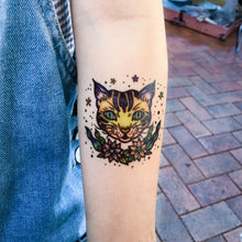 Load image into Gallery viewer, New School Pop Color Cats Tattoos - LAZY DUO TATTOO
