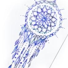 Load image into Gallery viewer, Pastel Purple Dreamcatcher Tattoo - LAZY DUO TATTOO
