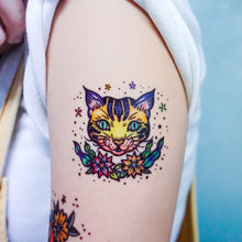 Load image into Gallery viewer, New School Pop Color Cats Tattoos - LAZY DUO TATTOO
