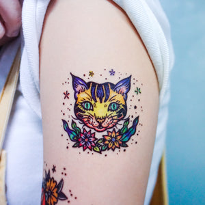 New School Pop Color Cats Tattoos - LAZY DUO TATTOO