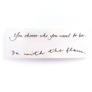 Encouraging Quote．Choose Yourself Tattoo - LAZY DUO TATTOO