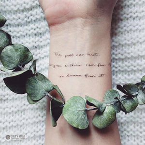 Encourage Quote・Learner Tattoo - LAZY DUO TATTOO