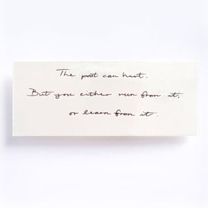 Encourage Quote・Learner Tattoo - LAZY DUO TATTOO