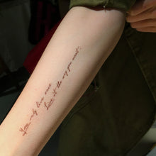 Load image into Gallery viewer, Encourage Quote．Live Your Way Tattoo - LAZY DUO TATTOO
