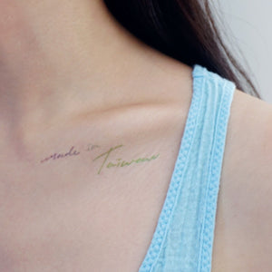 Watercolor Lettering Tattoo・Made in Taiwan - LAZY DUO TATTOO