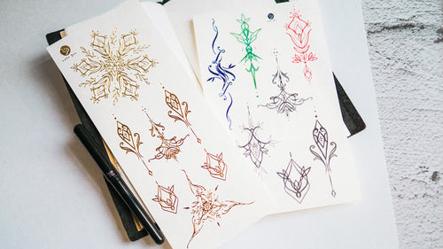 Boho Gold Ornamental Tattoo Set - LAZY DUO TATTOO