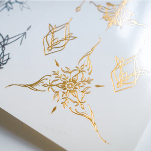 Boho Gold Ornamental Tattoo Set - LAZY DUO TATTOO