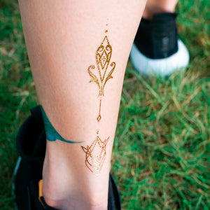 Boho Gold Ornamental Tattoo Set - LAZY DUO TATTOO
