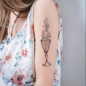 Smoke in the Glass Tattoo - LAZY DUO TATTOO