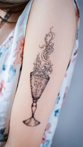 Smoke in the Glass Tattoo - LAZY DUO TATTOO