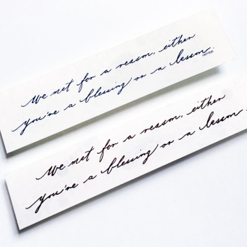 Encourage Quote・Life Lesson Tattoo - LAZY DUO TATTOO