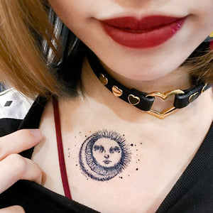 Sun & Moon Tattoo - LAZY DUO TATTOO