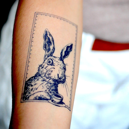 Afternoon Tea Rabbit Tattoo - LAZY DUO TATTOO