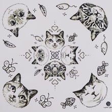 Load and play video in Gallery viewer, Cute Cat Mandala Tattoo Sticker LAZY DUO Temporary Tattoo 2023 Tattoo Shop Hong Kong HK MANE INK LAZY DUO
