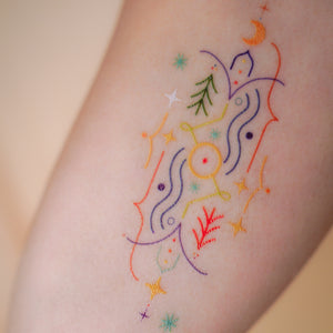 Tree, Water Sun, Moon Alchemical Symbols of Nature tattoo Designs Temporary Tattoo Sticker LAZY DUO Hong Kong HK
