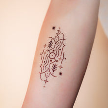 Load image into Gallery viewer, Alchemy Symbols Tattoo ideas Star, Tree, Water Sun, Moon, Nature, Earth Tattoo  Designs Temporary Tattoo Sticker LAZY DUO Hong Kong HK
