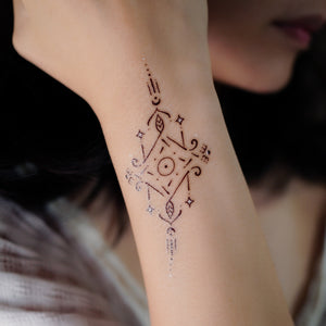 Alchemy Tattoo idea Minimal Alchemical Tattoo Temporary Tattoo Sticker LAZY DUO HK Hong Kong 香港紋身貼紙