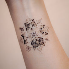 Load image into Gallery viewer, Cattoo, Kittens go round Temporary Tattoo Sticker, LAZY DUO Hong Kong
