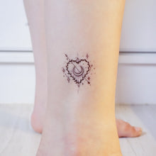 Load image into Gallery viewer, Stars Heart &amp; Moon Tattoo - LAZY DUO TATTOO
